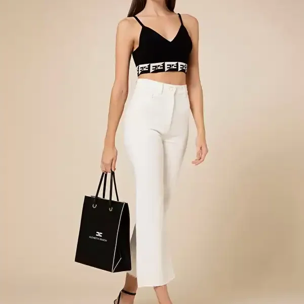 Logoed band top