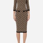 Calf length dress