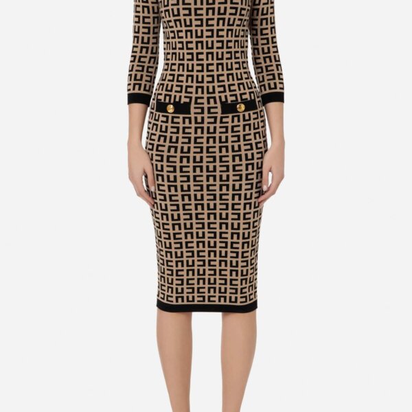 Calf length dress