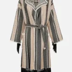 WOMEN'S KNITTED COAT WITH BELT