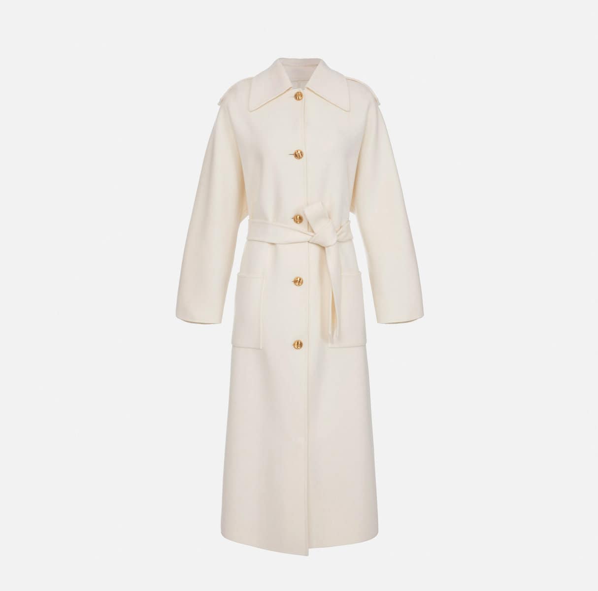 Pure wool coat with shirt collar - ELEGANZA -ELISABETTA FRANCHI