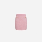 Jacquard mini-skirt with pockets
