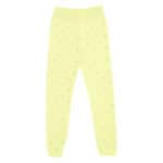 VISCOSE KNIT LEGGINGS WITH DOUBLE C'S IN FLUO LIME RHINESTONE