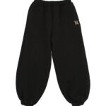 EMBOSSED FLEECE JOGGERS WITH BLACK EF PLATE