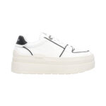 GRETA 01 - SNEAKER CALF LEATHER WHITE/BLACK