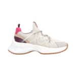 ARIEL 01 - SNEAKER SATIN/SPREADING/COW SUEDE ICE/PINK PINKO
