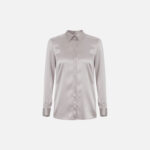 Silk satin straight blouse