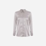 Silk satin straight blouse