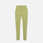 Straight trousers in technical bi-elastic fabric with horsebit