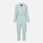 Cargo denim jumpsuit