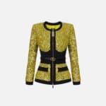 Sequin jacket with bodice
