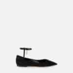 Metallic fabric flats