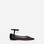 Flocked mesh flats