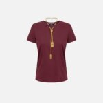 Jersey T-shirt with necklace