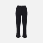 Crêpe tuxedo trousers with satin bands