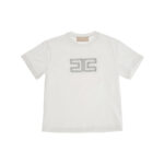 T-SHIRT CON RICAMO DOPPIA C CASTONI