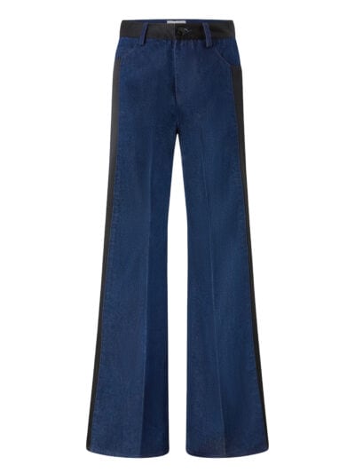 SUDAFRICA PANTALONE DENIM + SATIN