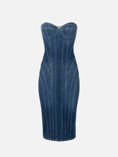 Denim bustier dress