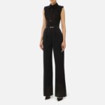 Cotton satin jumpsuit