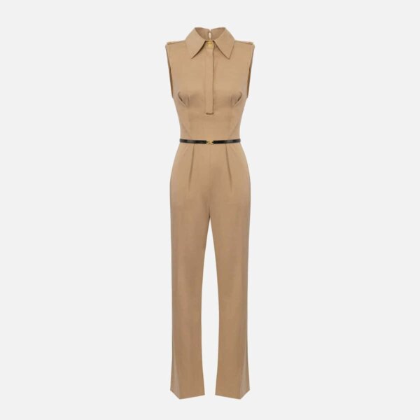 Cotton satin jumpsuit