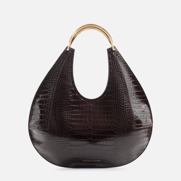 Large hobo bag with jewel handle