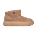 YOKO 22 - MID SNEAKER COW SUEDE/LINING FUR COGNAC