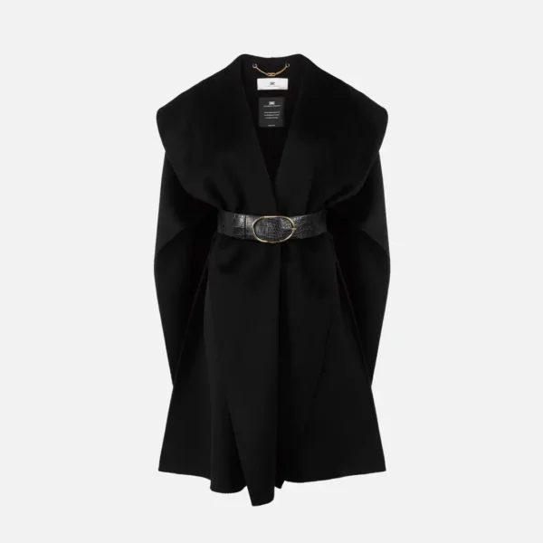 Cape in double wool cloth