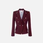 Wool-blend gabardine jacket