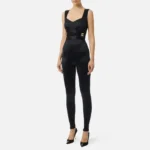 Lycra jumpsuit with jewel logo