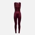 Lycra jumpsuit with jewel logo
