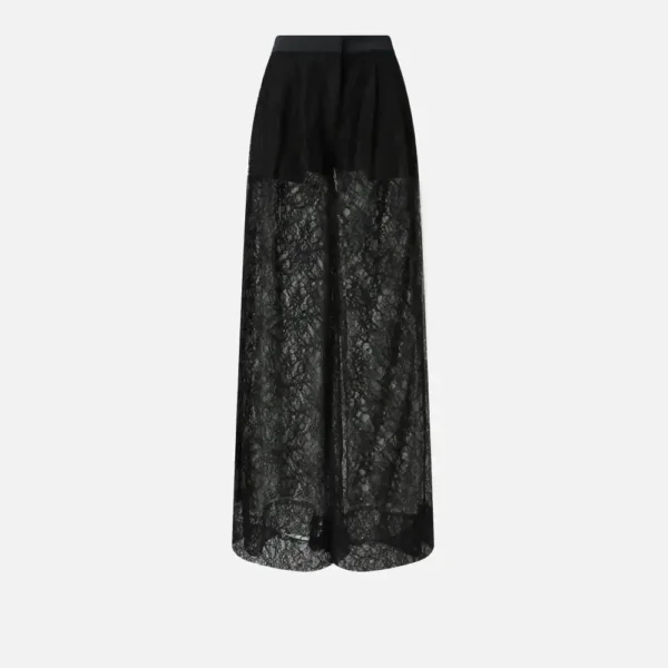CLUEDO PANTALONE SATIN E PIZZO