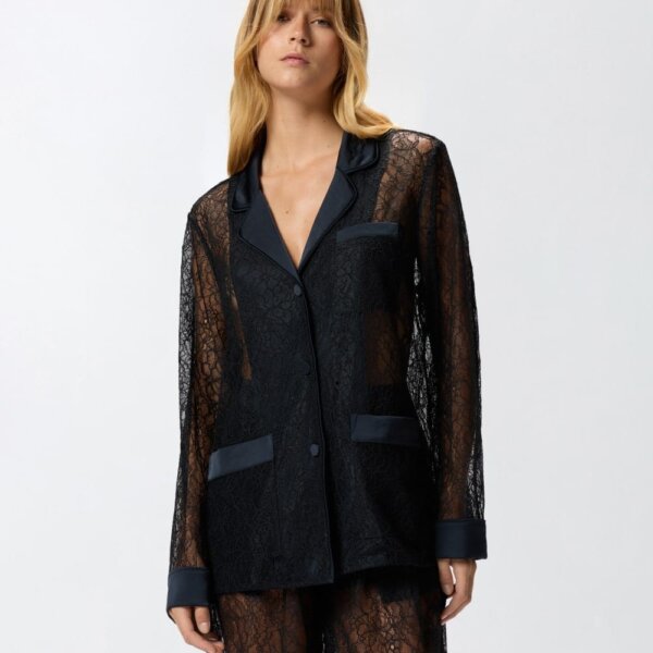 TOMBOLA GIACCA SATIN E PIZZO