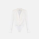 Bodysuit in viscose georgette fabric