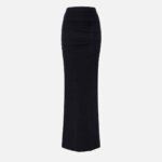 Crêpe jersey skirt with draping