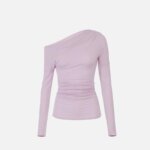 Top in lightweight jersey fabric with embroidered logo