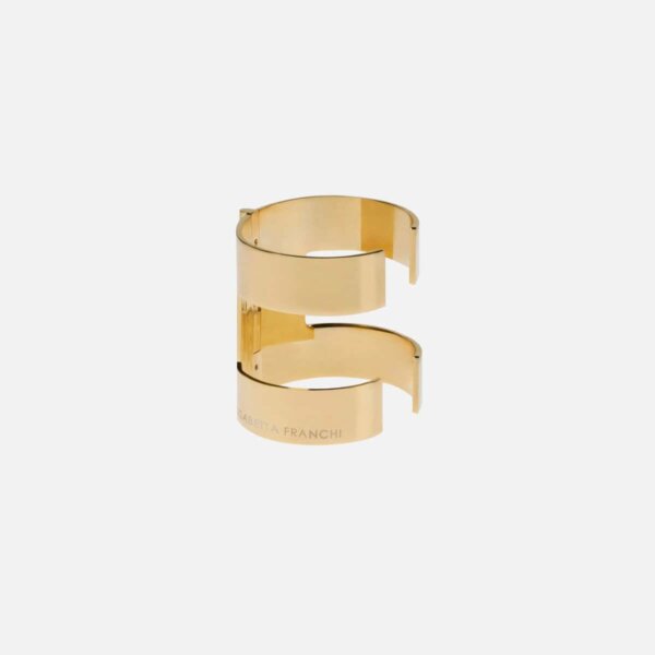 Rigid bracelet with logo