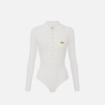 Micro-braided knit bodysuit