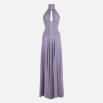 Red Carpet dress in lamé-effect jersey