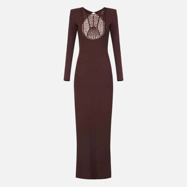 Red Carpet dress with embroideries