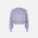 Bomber jacket in voile fabric