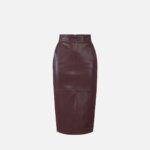 Skirt with embossed logo