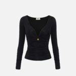 Jersey top with jewel detail