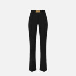 Trousers in technical bi-elastic fabric with belt