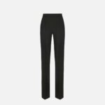 Lightweight crêpe fabric trousers