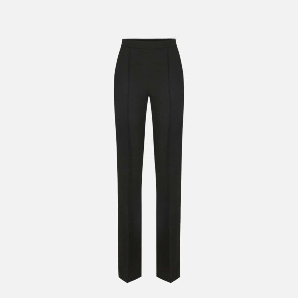 Lightweight crêpe fabric trousers