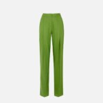 Linen-blend trousers