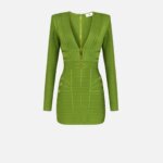 Mini dress in 3D knit fabric