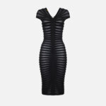 Cotton thread and viscose dress