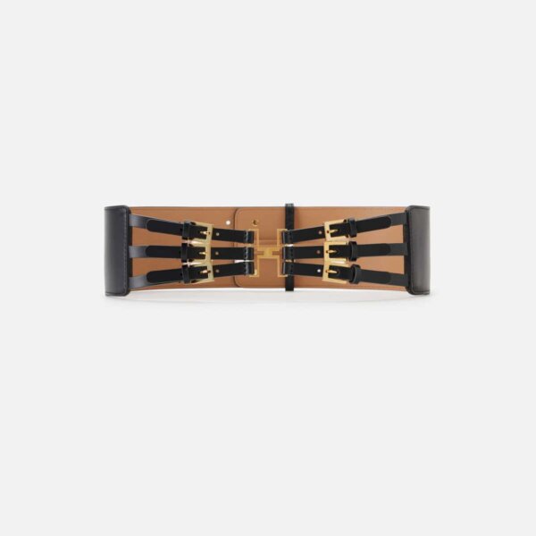 Belt with elastic straps
