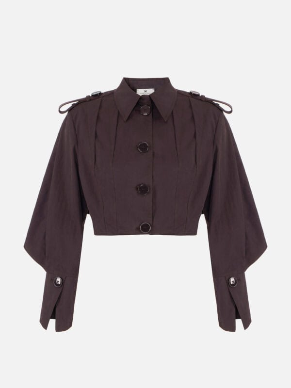 Technical cotton jacket